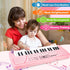 37 3/4/5/6 M SANMERSEN Kids Piano Keyboard with Microphone Keys Portable Electronic Keyboards for Beginners Musical Toy