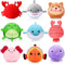9 Pcs Mini Sealife Stuffed Animals 3.15 Inch Stuffed Shark Turtle Ocean