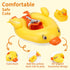 Swimbobo Inflatable Baby Float with Toy, No-Sleeve Design, Soft Abdominal Support, Cute Animal Swim Ring for Infants