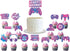 Video Game Birthday Party Decoration Set, Purple Game Supplies, Includes Birthday Banner and Balloon