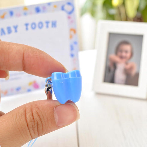 KH866 60 Pcs Tooth Necklaces for Lost Teeth Tooth Holder Necklaces with Container Case, Milk Tooth Saver Storage Box