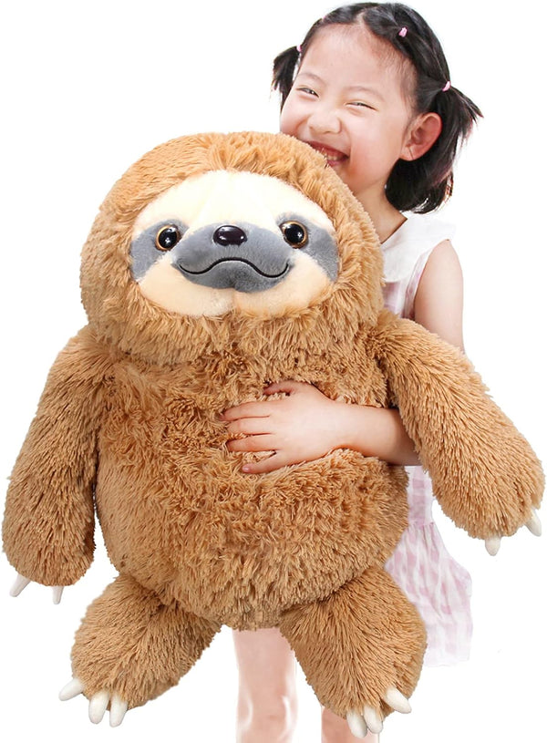 Winsterch Large Sloth Stuffed Animal,Kids Fluffy Stuffed Sloth Teddy Bear Birthday, Big