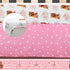 Hahafelt 3 Set Sets Piece Highland Cow Baby Crib Bedding for Baby Girls Pink Floral Nursery Crib Includes Quilt,Fitted