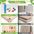 2 1 Counting 2 3 4 5 in Magnetic Color and Number Maze, ABC Alphabet Puzzles Board Magnet Ice Cream Toys, Montessori