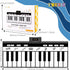 TWFRIC 6ft. Piano Mat with 24 Keys, 10 Demos, 8 Musical Instruments Sounds, 4 Play Modes, Giant Dance Floor