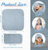 VitalCozy 8 (32 32 Inch,Modern Pcs Baby Muslin Hooded Bath Towels and Washcloths Muslin Cotton Hooded Baby Towels