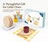 Table-Setting Set 21 3+ Pillowhale Wooden Learning Play for Kids Dinner Plates, Cups & Cutlery for Social Play Pcs