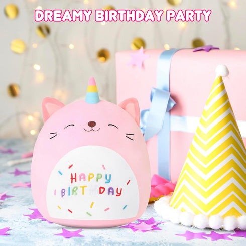 8 Inch) SQEQE Unicorn Cat Plush Kawaii Birthday Cat Plushies Pillow Cat Stuffed Animal Toy Soft Plushie Doll Gifts