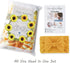 Sunflower Baby Monthly Milestone Blanket, Floral Newborns Month Blanket Gift with Wreath & Headband