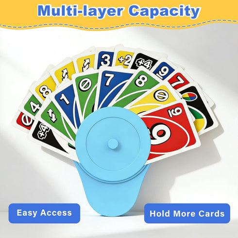 3 4 Pack (2 2 Tenyond Playing Card Holders for Little Hands Playing at Game Nights,Handheld Cards Game Accessory