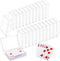 Tebery 24 Pack Blank Playing Card Case Clear Card Deck Box Snaps Closed for Game Card Storage Organizer