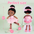 OUOZZZ 12.6" 1 1 Black Soft Baby Dolls Toys for Year Old Girl Gifts, African American Dolls Birthday Gifts for Year Old