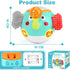 6-12 Crawling Toys - Baby Toys Months, Elephant Musical Toy with Lights & Sounds, Interactive Learning Baby Crawling