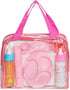 13-Piece Set Set 1218 My Sweet Baby Doll Feeding & Diaper Bag Disappearing Milk Bottles, Bibs, Pacifiers, Diapers