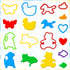 Set 32 Dough Play Tools for Kids, PCS Dough Accessories with Animal Molds and Shaped Cutters, Plastic Cutters Toys