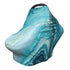 Schgap Marble Blue Car Seat Covers for Baby, Nursing Cover Breastfeeding Baby Carrier