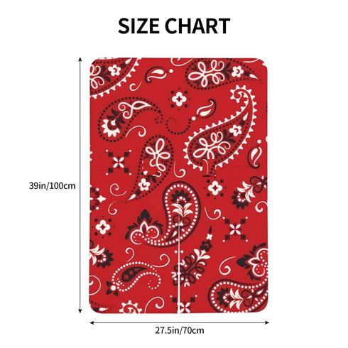 Hcpwzrf Red Redpaisley Boho Baby Car Seat Cover & Nursing Cover - Breathable Stretch Multi-Use Cover for Breastfeeding