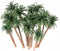 Ymeibe 15-Pack Miniature Palm Trees | 4-6.3 Tropical Coconut Model Trees with Flexible