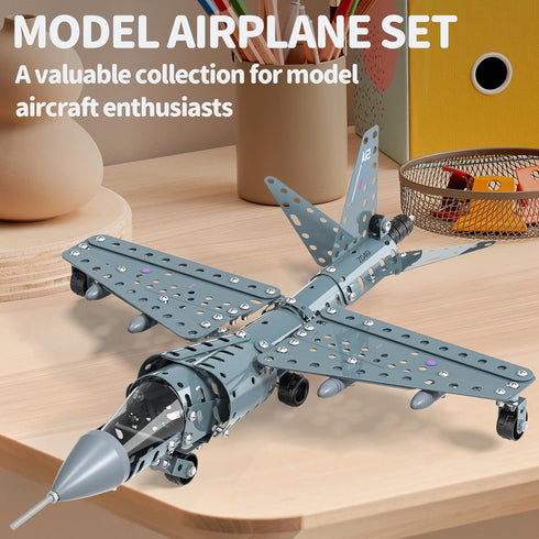 Set 8-12, 8 9 10 11 12 Lucky Doug STEM Building Projects Model Airplane Jet - Building Toys for Kids Ages Assembly