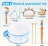 Set 2 3 2-4, 3-5 Vanplay Drum for Toddler - Toys for Year Old Boy Girls Birthday Gifts - Wooden Musical Instruments