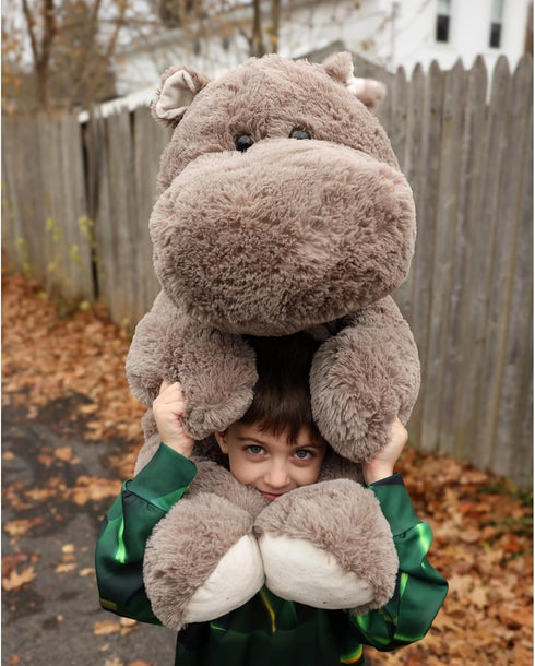 36", BENINY Giant Humongous Hippo Stuffed Animals Oversized Toy Plush Pillow Gift for Kid, Gray
