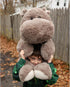 36", BENINY Giant Humongous Hippo Stuffed Animals Oversized Toy Plush Pillow Gift for Kid, Gray