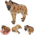 4pcs Hyena Learning Imitation Props, Realistic Animal Figurine Models for Cognitive Learning