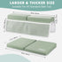 Elbow Set 1.5'' beiens Bath Kneeler and Rest Pad - Comfortable Thick Baby Bath Kneeler Pads, Quick Dry Soft Kneeling