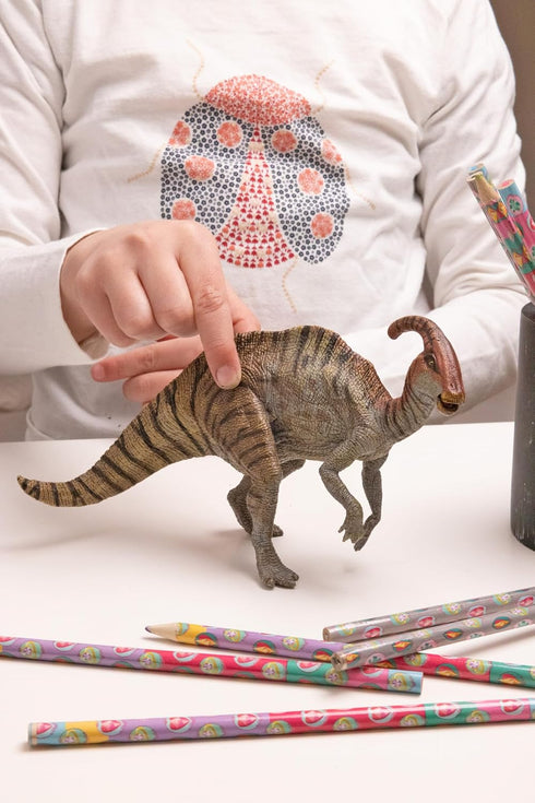 PAPO Parasaurolophus Realistic Figurine, Hand Painted Dinosaur Toy for Ages 3+, Collectable Gift Idea