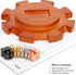 6.5" 8 70-Sheets Set. Exqline Mexican Train Dominoes Accessories - with Mexican Train Hub Centerpiece, Metal Mexican