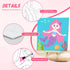 6 6 17 2 8-12 goldentime Kids Paint by Number Kits Including Pre-Drawn Canvas for Painting, Brushes Paints and Easels
