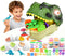 Dinosaur Toys Kids Dough Playset, 55PCS Dino Toys Kit with Molds &