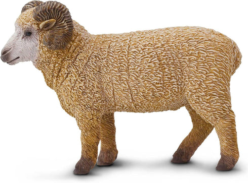 3.5" 1+ Safari Ltd. Ram Figurine - Lifelike Model Figure - Educational Toy for Boys, Girls, and Kids Ages