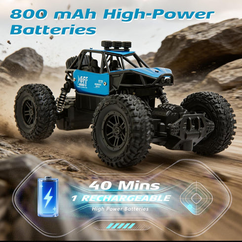 UMURSIM 1:18 2WD 48, Scale RC Truck, Remote Control Car for Kids Ages Off-Road Monster Truck Toy with LED Lights