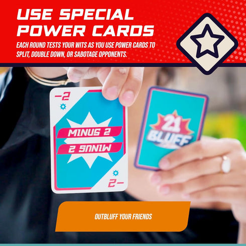 21 4 Bluff The Ultimate Bluffing & Strategy Card Game for Family Game NightFast-Paced & Hilarious Party Game Outsmart