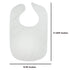 Neat Solutions 2-Ply Knit Terry Feeder Bibs, Solid Color, White, 10 Count (Pack of 1)