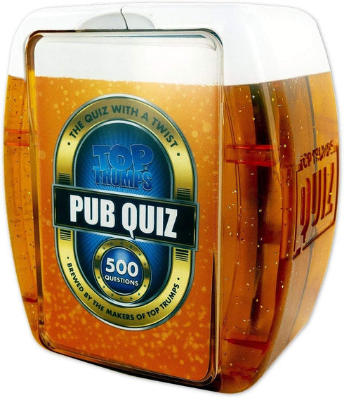 Top Trumps Pub Quiz Trivia Game, Sports, History, Music, Pop Culture Quiz for 2+ Players, Great Travel Games