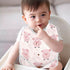IHCVHQX 1 Pack Baby Feeding Bibs with Adjustable Snaps Cute Pig Infant Teething Drooling Bib for Toddler Girls Boys