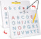 GAMENOTE Double Sided Magnetic Letter Board - 2 in 1 Alphabet Magnets Tracing Board for Toddlers, ABC Learning