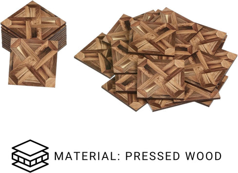 REDUCIO! 1:12 Dollhouse Flooring Tiles Miniature Parquet Pattern for Scale Decor Projects (Woven Diamond)