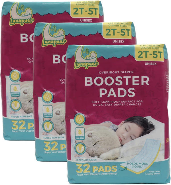 Diaper Booster Pads Overnight, Stop Leaks Nighttime, Overnight Diaper Liners for Baby,