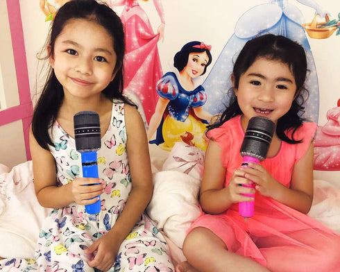 DS. DISTINCTIVE STYLE Inflatable Microphones, 6 Pieces, 10-Inch Blow Up Party Favors in Random Colors