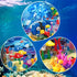 HOGOKIDS Fish Tank Building Set - 725PCS Movable Aquarium Toys with LED Light for Kids Age 8-14