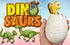 (6 1747-6s JA-RU Giant Dinosaur Egg Growing Toys Eggs) Magic Surprise Hatching Toys for Kids. Grow Dinosaur in Water.