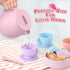 20 Set Set 2 3 4 5 6 Lorfancy Pcs Silicone Tea Party for Little Girls Kids Toddlers Tea with Tea Pot Cups Food Pretend