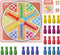 20 Inches Ludo Board Game for 2-6 Players, Ludo & Parcheesi, Family Gathering & Party Night (Instruction Included)