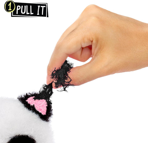 Fluffie Stuffiez Panda Large Collectible Feature Plush 11" - Surprise Reveal Unboxing with ASMR Fidget