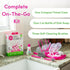 Dapple Travel Cleaning Kit - Includes Bottle, Dish Soap, Drying Rack & Silicone Brush