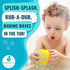 CaaOcho Pure Natural Rubber Bath Toy - La The Butterfly Fish Baby Toy, Hole Free, BPA Free for Infants