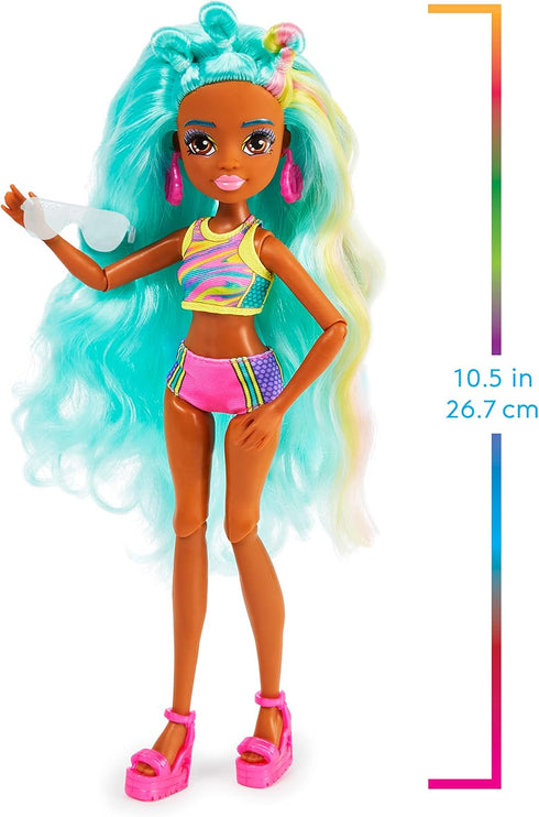 MERMAID HIGH Spring Break Oceanna Mermaid Doll & Accessories, Removable Tail & Color Change Hair Streaks